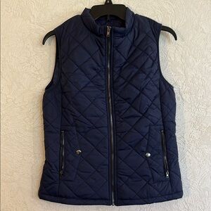Navy Quilted Women's Vest